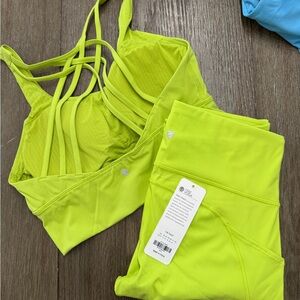 CRZ yoga bra and leggings set